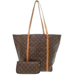 LOUIS VUITTON Authentic Brown Monogram Tote Bag